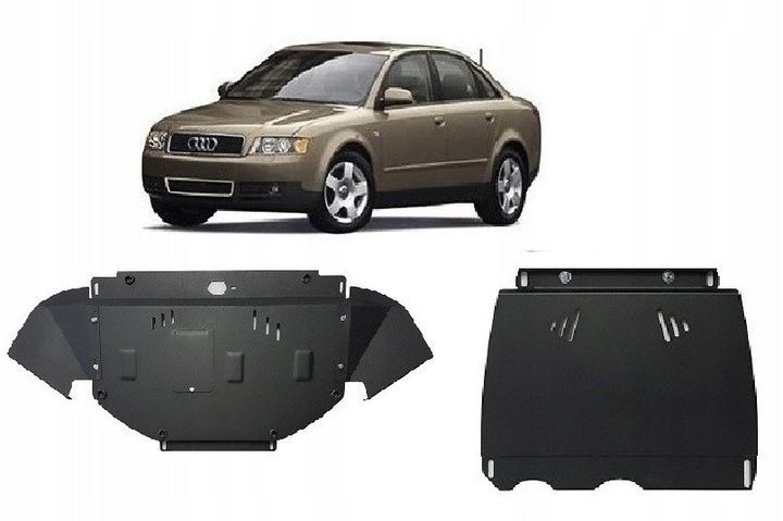 Protection anti-encastrement de capot moteur en acier Transformation Audi A4 B6 2000-2005 avec kit de matériel de complément Protection anti-encastrement de capot moteur en acier Transformation Audi A4 B6 2000-2005 avec kit de matériel de complément