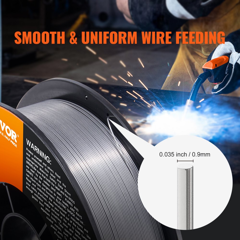 1 roll of cored wire E71T-GS 0.9 mm 4.5 kg MIG/MAG welding wire 200 mm spool diameter welding wire roll 560 Mpa tensile strength cored wire welding without shielding gas 1 roll of cored wire E71T-GS 0.9 mm 4.5 kg MIG/MAG welding wire 200 mm spool diameter welding wire roll 560 Mpa tensile strength cored wire welding without shielding gas