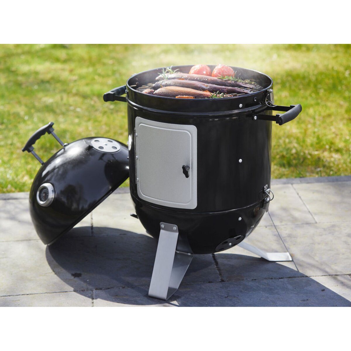 GRILLMEISTER Räucherofen, Ø 40 cm, 0 - 530°C