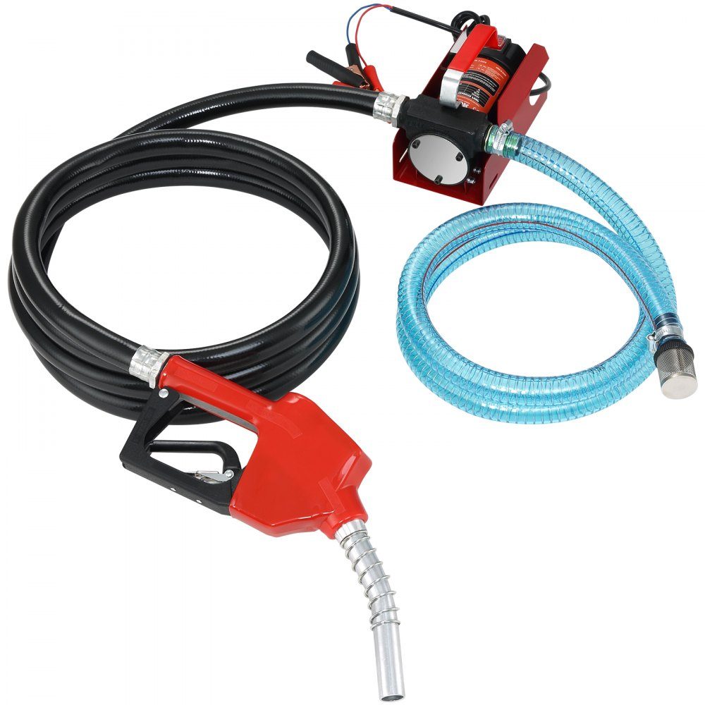 Dieselpumpe, 155 W, Kraftstoffpumpe, Saugpumpe, 1/4 PS, Heizölpumpe, 12 V, 8 m Förderhöhe, 3 m Saughöhe, selbstansaugende Automatikdüse, 4 m Auslassschlauch für Diesel-Kerosin-Transformatoröl