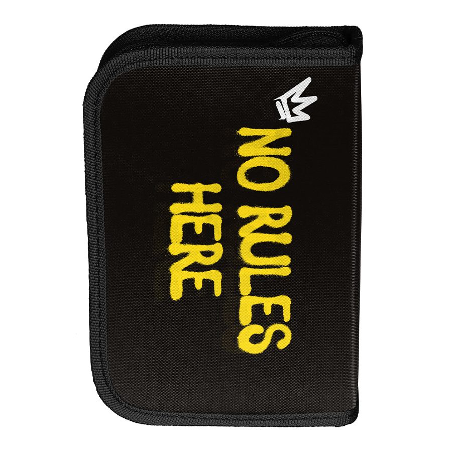 Pencil case with accessories Smiley – No rules