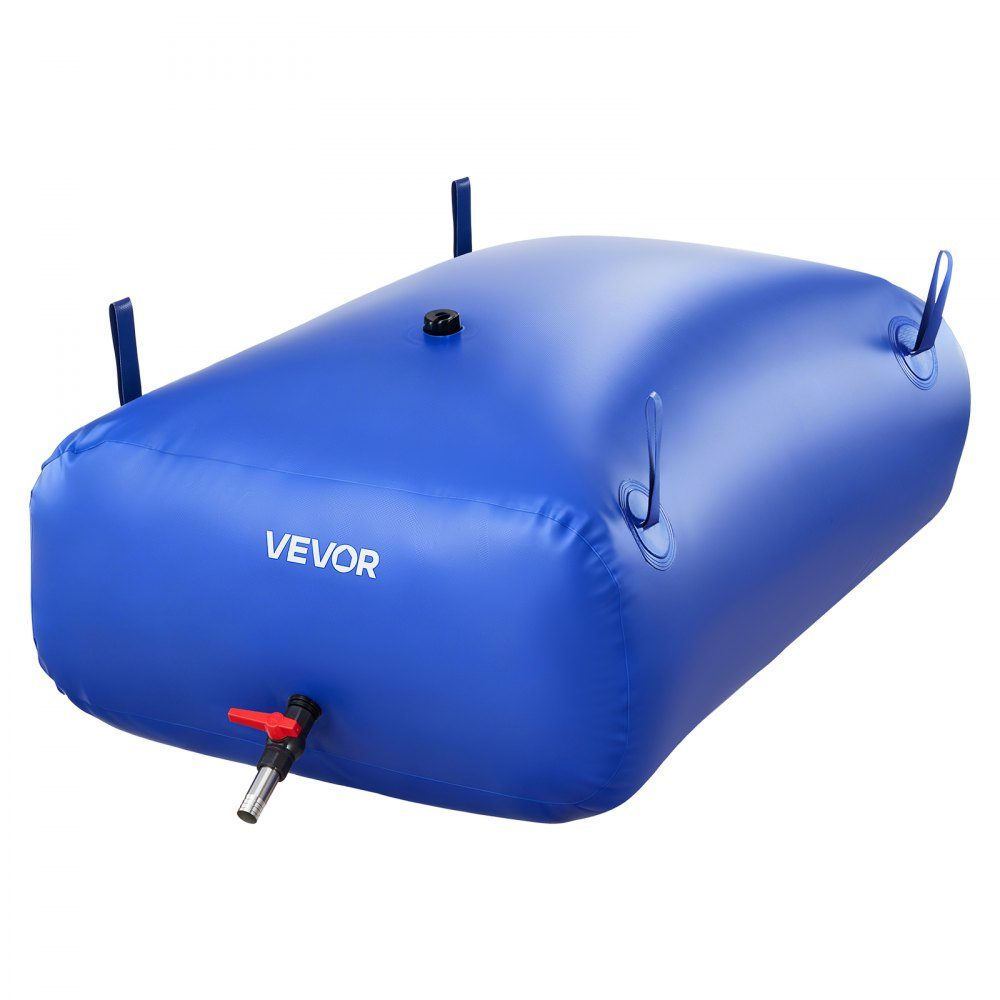 Water Storage Bladder, 330L Water Bag with Faucet, Foldable and Portable Water Bag Made of 1000D PVC, Water Storage for Irrigation System, Drought Resistance and Disasters, Blue