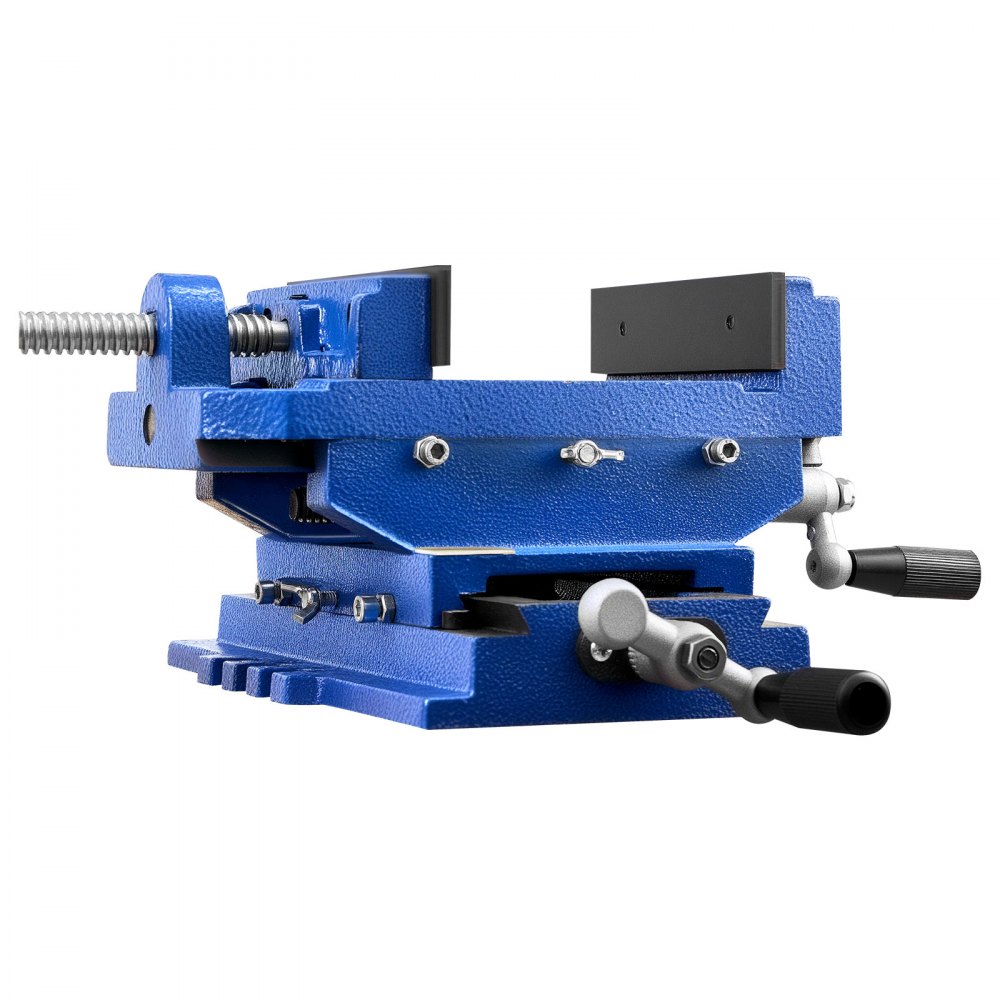 Machine Vise 4" Jaw Width 2 Way XY Axis Cross Vise 3.5" Jaw Opening Cast Iron Workbench Vise Clamp for Woodworking Drilling CNC Milling Machines Machine Vise 4" Jaw Width 2 Way XY Axis Cross Vise 3.5" Jaw Opening Cast Iron Workbench Vise Clamp for Woodworking Drilling CNC Milling Machines