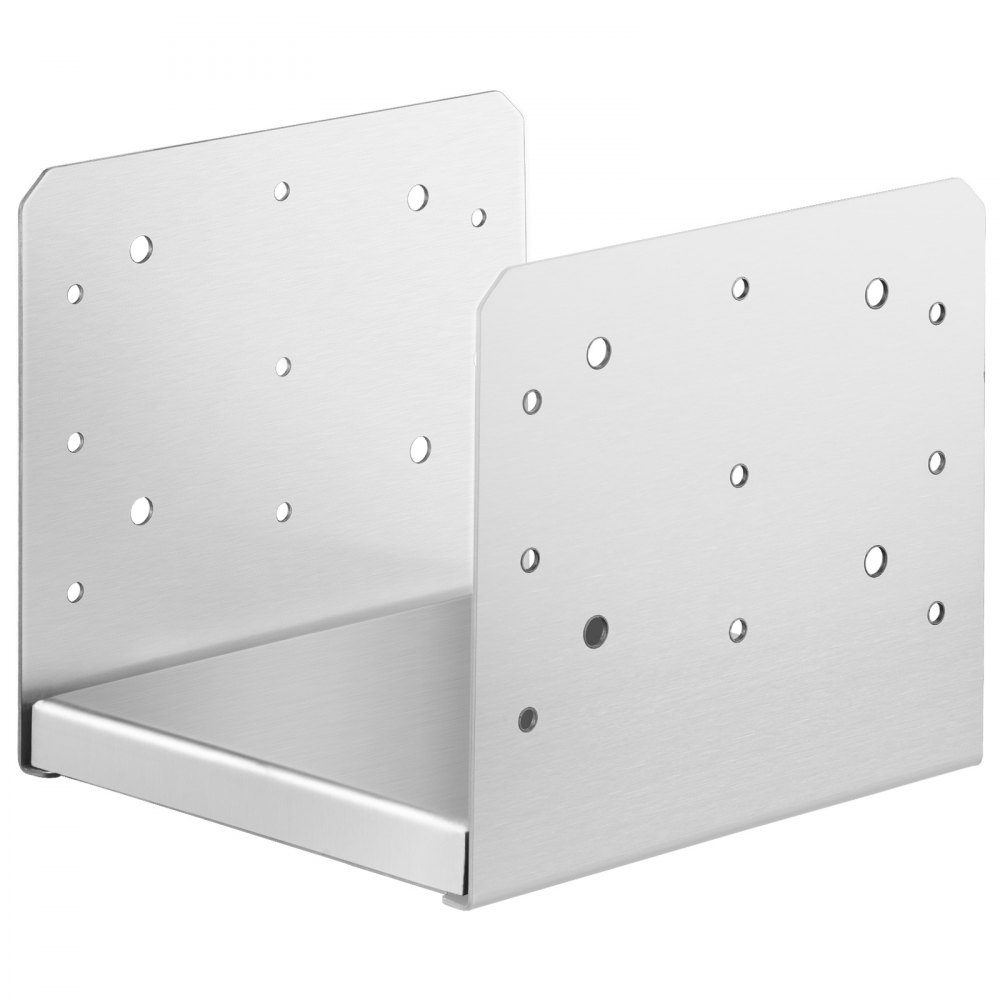 Schraubhülse 190 x 200 x 180 mm U-Pfostenträger aus Edelstahl mit Spritzbeschichtung Pfostenschuh mit vorgefertigten Schraublöchern Pfosten ideal für Pergolen-Veranda-Geländer