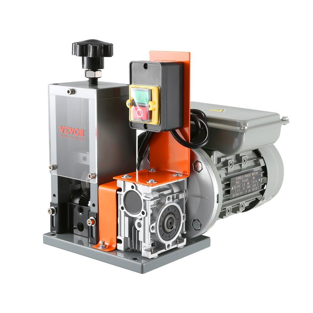 Kabelabisoliermaschine, elektrisch, φ1,5–25 mm, Kabelschälmaschine, 180 W, Abisoliermaschine, 18 m pro Minute Geschwindigkeit, Abisolierzange, 65 Mn Federstahlklinge, ideal zum Abisolieren von Kupferdraht
