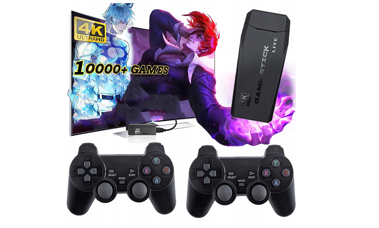 TV-SPEL RETRO CONSOLE + 2 PADS + 3000 SPELLEN
