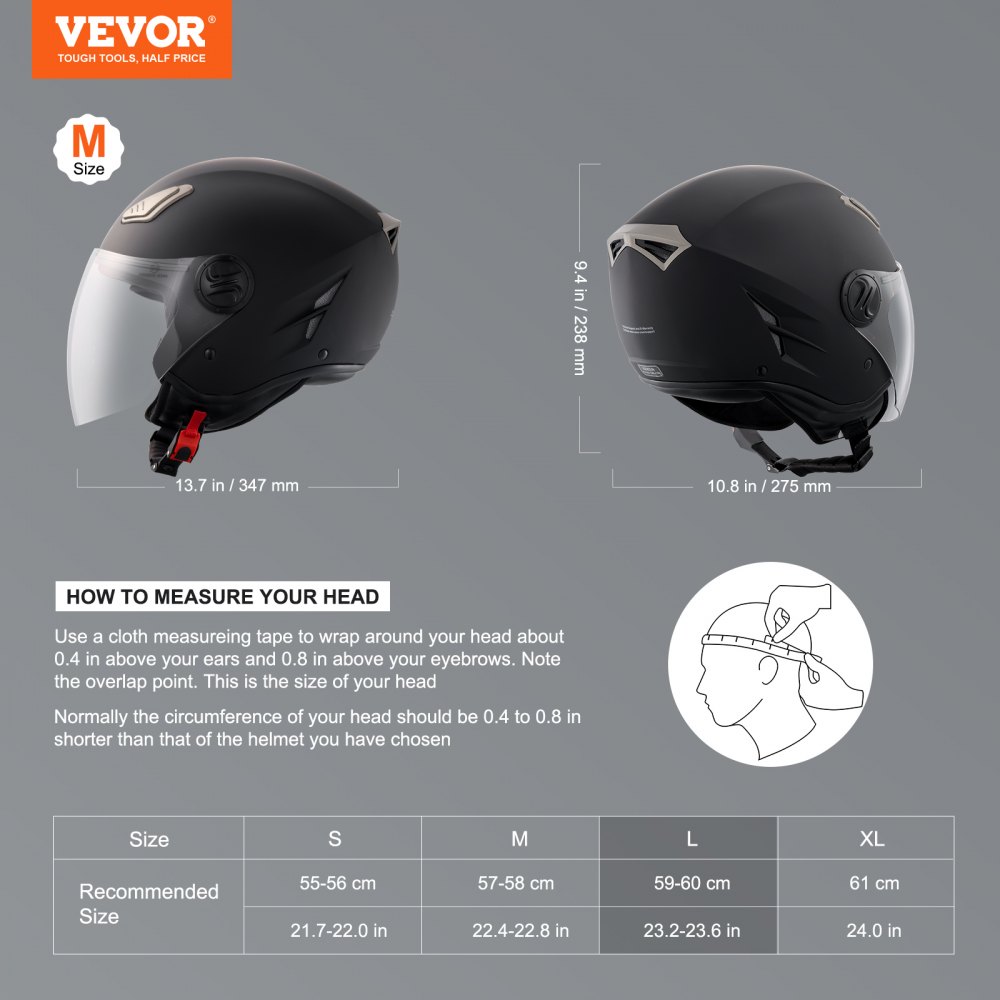 Motorradhelm Motocross-Helme 3/4 Gesichtsgröße L, Helme aus ABS mit Wechselgläsern, ECE-geprüfter komfortabler Motocross-Helm, für Jugendliche & Erwachsene schwarz Motorradhelm Motocross-Helme 3/4 Gesichtsgröße L, Helme aus ABS mit Wechselgläsern, ECE-geprüfter komfortabler Motocross-Helm, für Jugendliche & Erwachsene schwarz