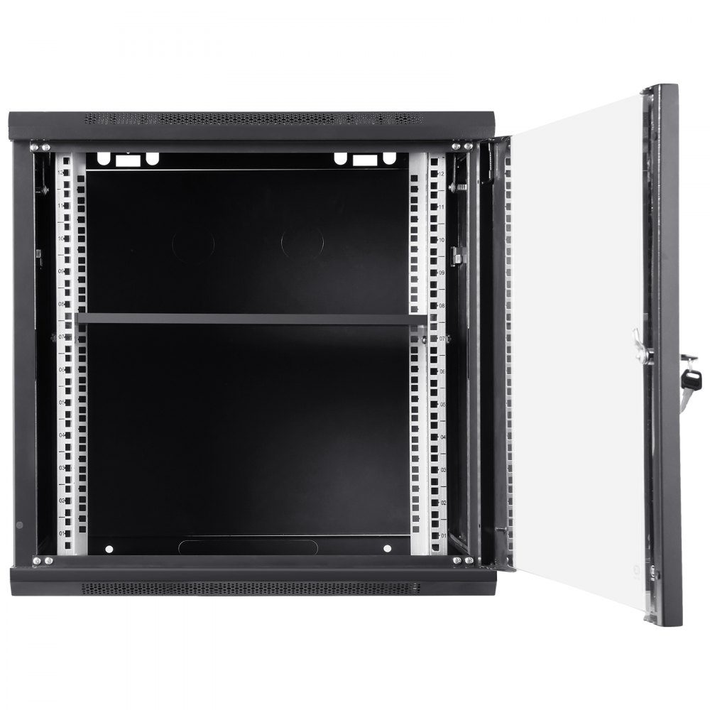 9U Wall Mount Network Server Rack Cabinet 60x45x50cm 156" Deep Door Lock