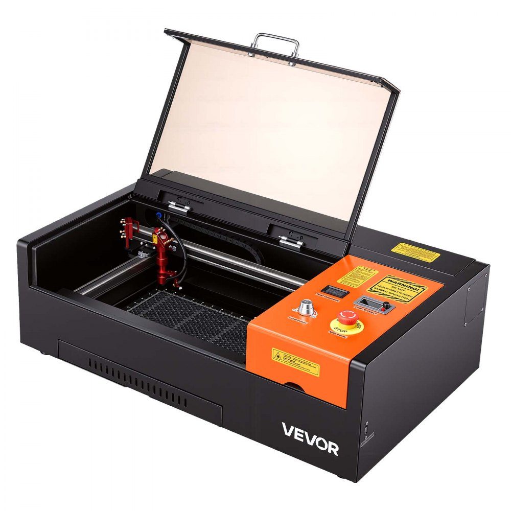 CO2 Laser Engraver 45W 300x200mm Tabletop CO2 Laser Engraving Machine with Rotary Axis Air Support Compatible with LightBurn, CorelDRAW and GRBL for Wood, Acrylic and Glass