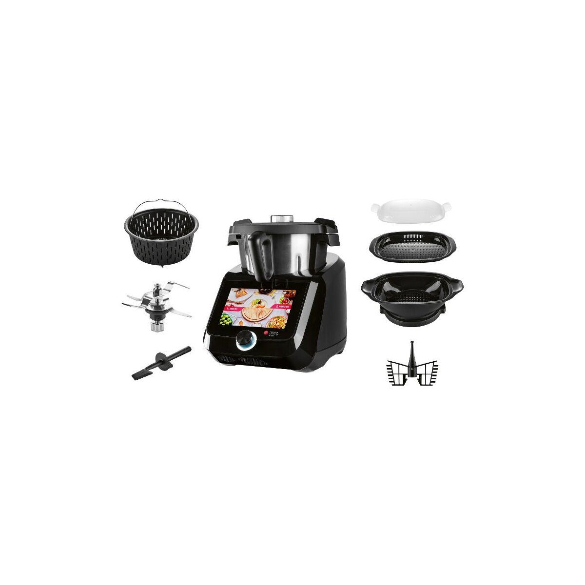 SILVERCREST® NARZĘDZIA KUCHENNE Monsieur Cuisine Smart Black SKMS 1200 C1 dobry