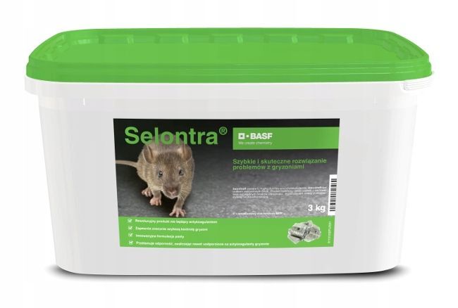 BASF Strong SELONTRA trutka na myszy 5kg BASF przynęta na szczury myszy przynęta na szczury trutka na szczury wysoce skuteczna BASF Strong SELONTRA trutka na myszy 5kg BASF przynęta na szczury myszy przynęta na szczury trutka na szczury wysoce skuteczna