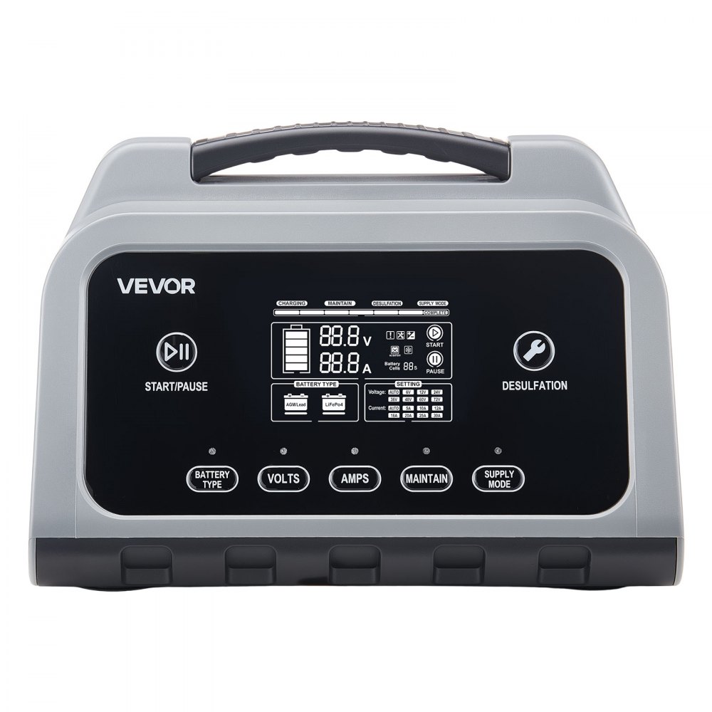 Autobatterieladegerät 20A Batterieladegerät 6V/12V/24V, Intelligentes Ladegerät für Blei-Säure- & Lithium-LiFePO4-Batterien, mit 7-stufigem Lade-Reparaturmodus LCD-Display für Auto, Motorrad, Boot Autobatterieladegerät 20A Batterieladegerät 6V/12V/24V, Intelligentes Ladegerät für Blei-Säure- & Lithium-LiFePO4-Batterien, mit 7-stufigem Lade-Reparaturmodus LCD-Display für Auto, Motorrad, Boot