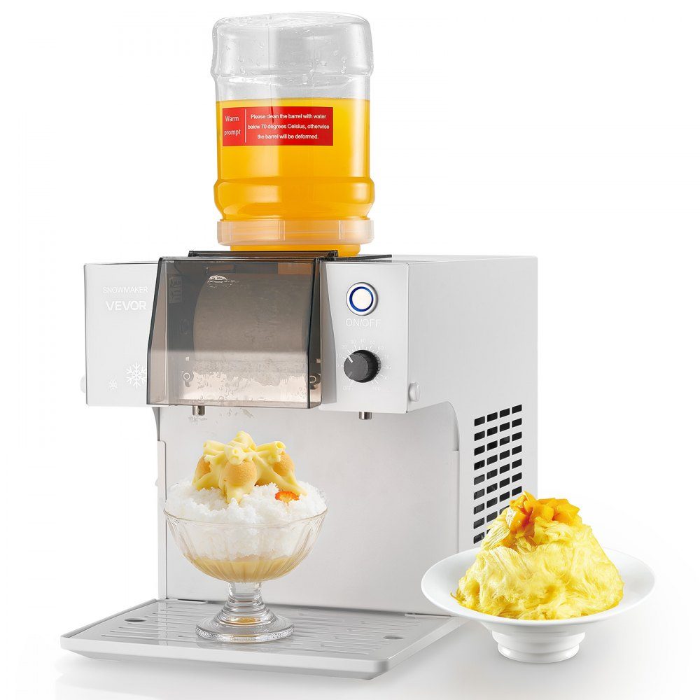 Snowflake Ice Machine, 40kg/day Ice Shaving Machine, Ice Shaver with Stainless Steel Blade, Electric Bingsu Machine with 1.8L Tank, 90 Quick Cooling, for Small Events at Home