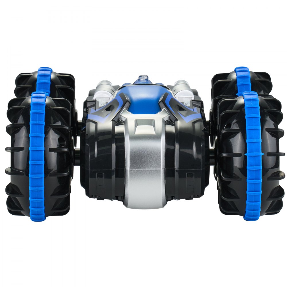 Amphibisches ferngesteuertes Autoboot, 2,4 GHz 12 km/h 4WD wasserdichtes RC-Auto für Kinder, 360° drehbares Stuntauto mit 2 Batterien, geländegängiges Wasser-Strand-Poolspielzeug für Jungen und Mädchen ab 6 Jahren, Blau Amphibisches ferngesteuertes Autoboot, 2,4 GHz 12 km/h 4WD wasserdichtes RC-Auto für Kinder, 360° drehbares Stuntauto mit 2 Batterien, geländegängiges Wasser-Strand-Poolspielzeug für Jungen und Mädchen ab 6 Jahren, Blau