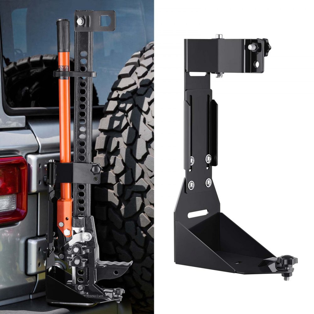 Jack Bracket (Holder Only) Mounting Bracket Kit Heavy Duty Jack Bracket Compatible with YJ (1986-1996), TJ (1997-2006), JK (2006-2018), JL (2018-2024).