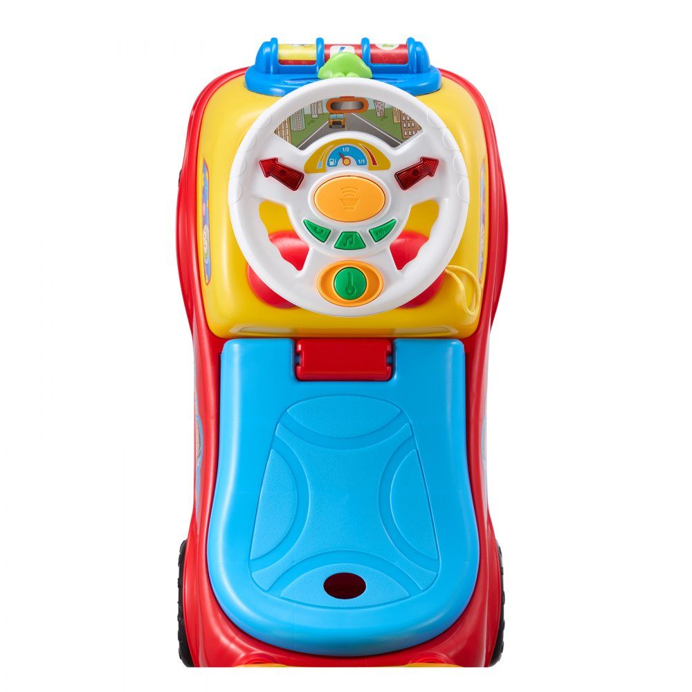 Rutschauto für Kleinkinder im Alter von 1–3 Jahren, Ride Racer, Rutschspielzeug für Kleinkinder zum Sitzen und Stehen, klassisches Rutschauto für Kinder mit Musiklenkrad, Hupe und Stauraum unter dem Sitz, Rutschspielzeug für Jungen und Mädchen