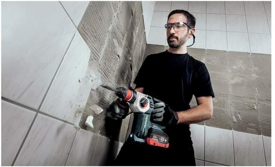 Metabo Akku-Kombihammer KHA 18 LTX BL 24 Q Set bürstenlos mit Schnellwechselfutter (SDS plus/zylindrisch) – inklusive integrierter Staubabsaugung