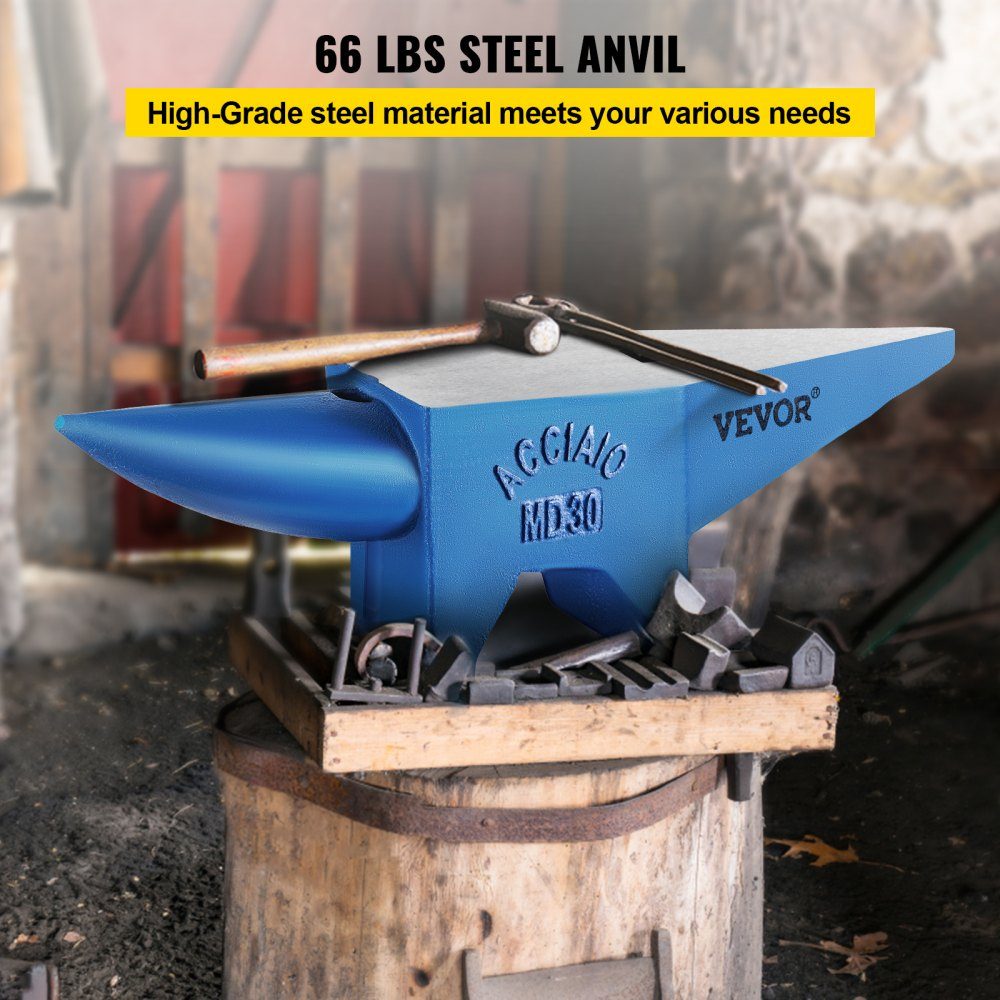 Amboss 30kg Schmiedeamboss für Schmiede, Doppelhorn aus Stahl, Schmiedewerkzeug, robust