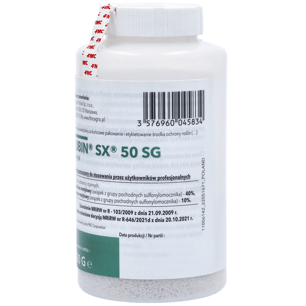 Rubin SX 50 SG (Tifensulfuron und Tribenuronmethyl) FMC – Herbizid