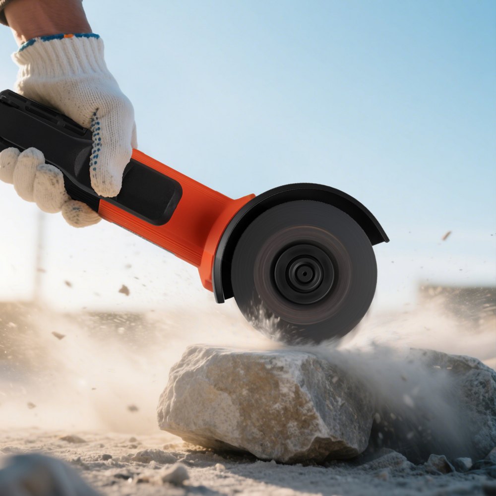 114,3 mm haakse slijper 12.000 tpm doorslijpmachine met snoer en verstelbare stofkap voor het slijpen, doorslijpen en ontroesten van metaal (schijf niet inbegrepen) 114,3 mm haakse slijper 12.000 tpm doorslijpmachine met snoer en verstelbare stofkap voor het slijpen, doorslijpen en ontroesten van metaal (schijf niet inbegrepen)