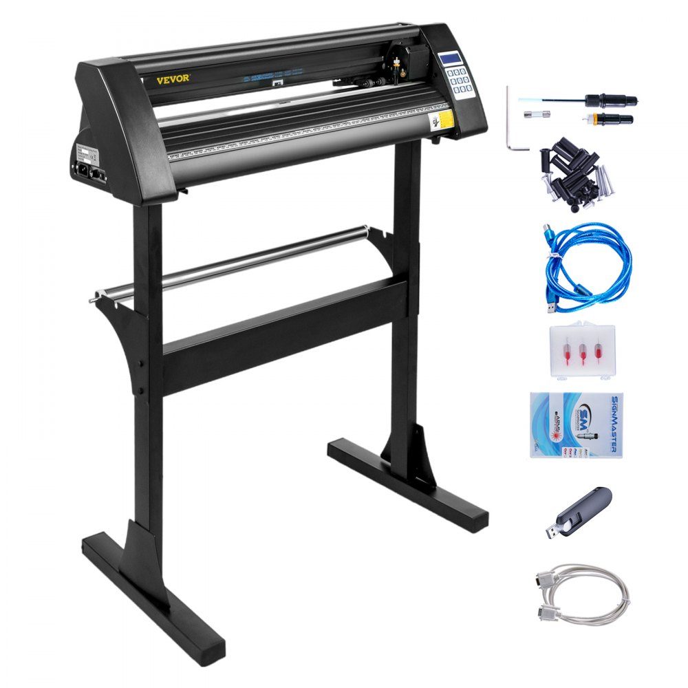 720mm Vinyl Cutter Plotter Machine Dark Vinyl Cutting Plotter 630mm Cutting Width Cutting Plotter Device Cutter Plotter with Stand