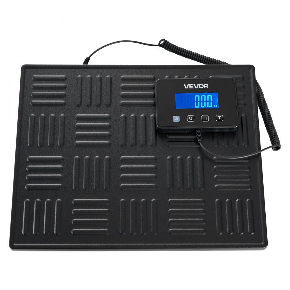 Digital Parcel Scale 20/100g Double Accuracy 300kg Platform Scale with Hold/Tare Function and LCD Display for Parcels, Postage, Luggage, Battery and Charging Cable Included