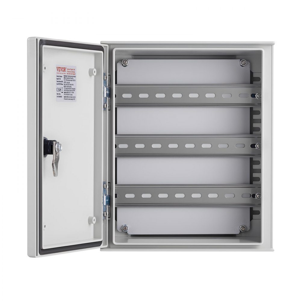 Schakelkast Stalen behuizing van NEMA, 600x400x230 mm, NEMA 4X glasvezel schakelkast, IP66 water- en stofdicht, elektrische aansluitdoos voor binnen en buiten, met montageplaat
