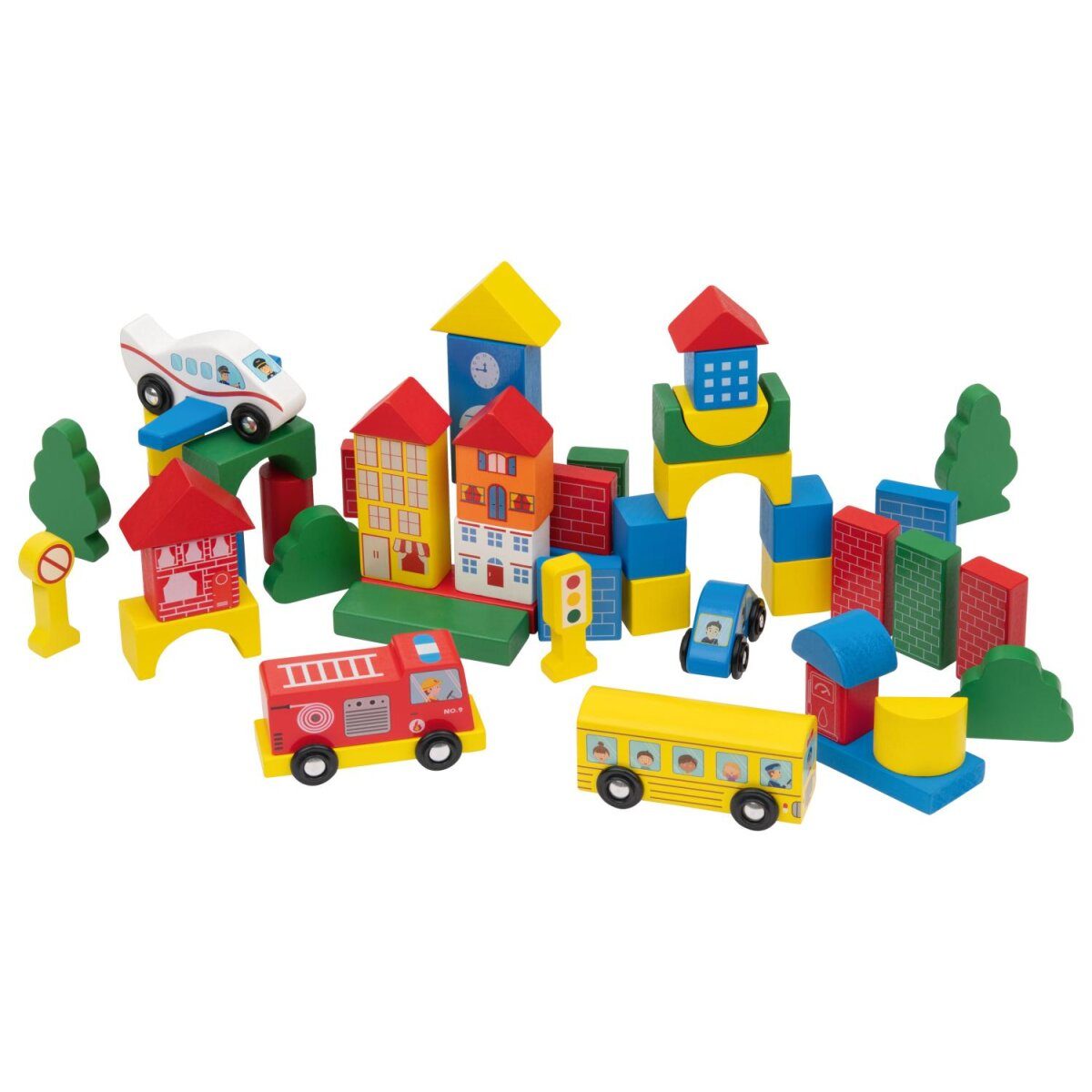 LUPILU® Play Drum Assortment City/Colorful Building Blocks/Sea World (City)