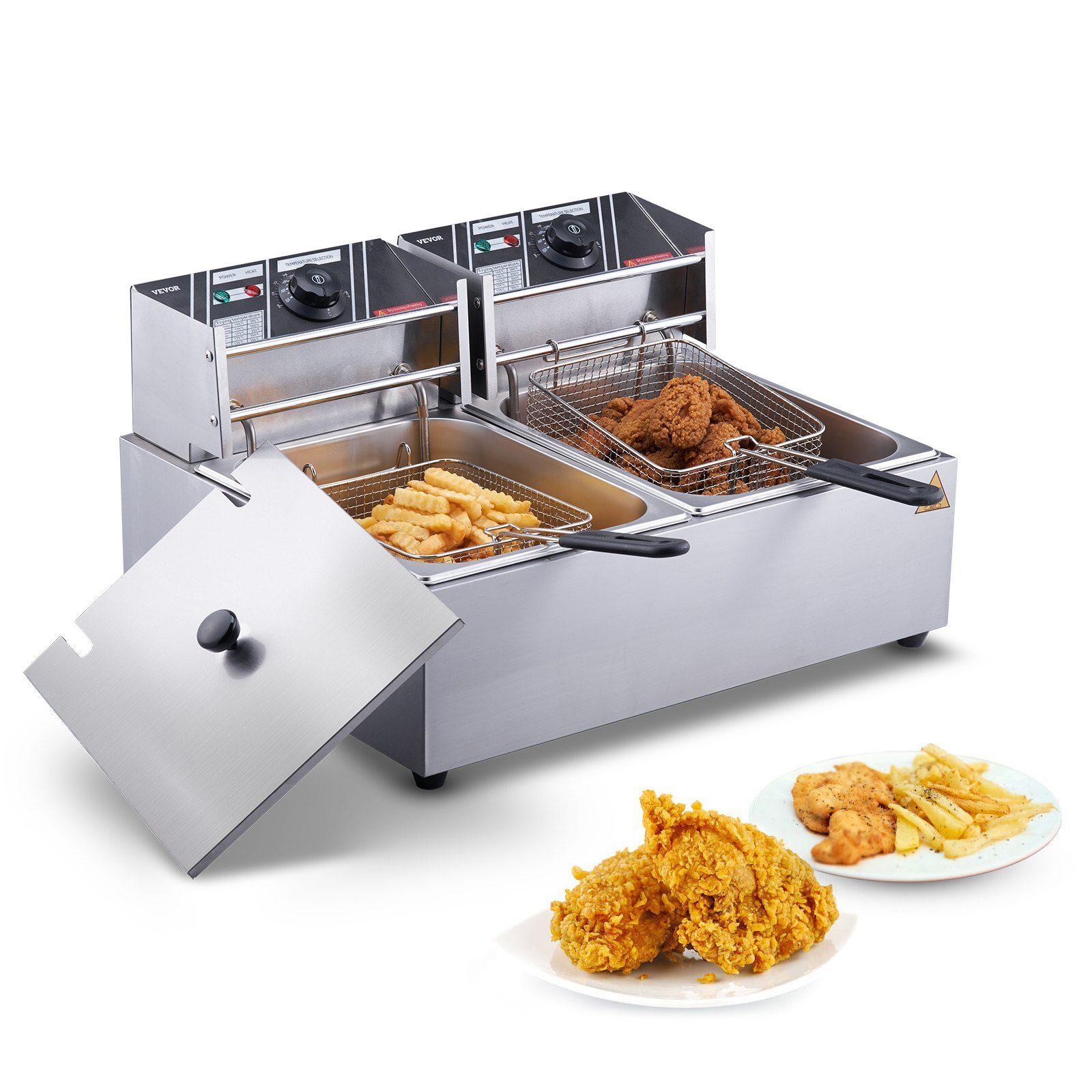 Frituurpan snack elektrische frituurpan 12l restaurant foodtruck bistro