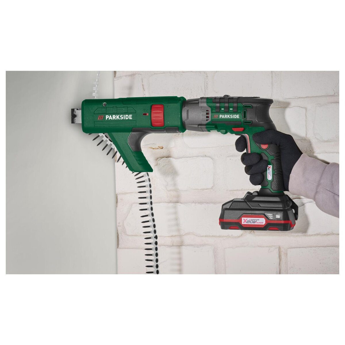 Wkrętarka akumulatorowa PARKSIDE® 20 V PTBSA 20-Li A1, z akumulatorem i ładowarką