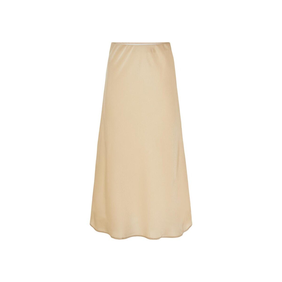 Damen-Midirock aus mattem Satin