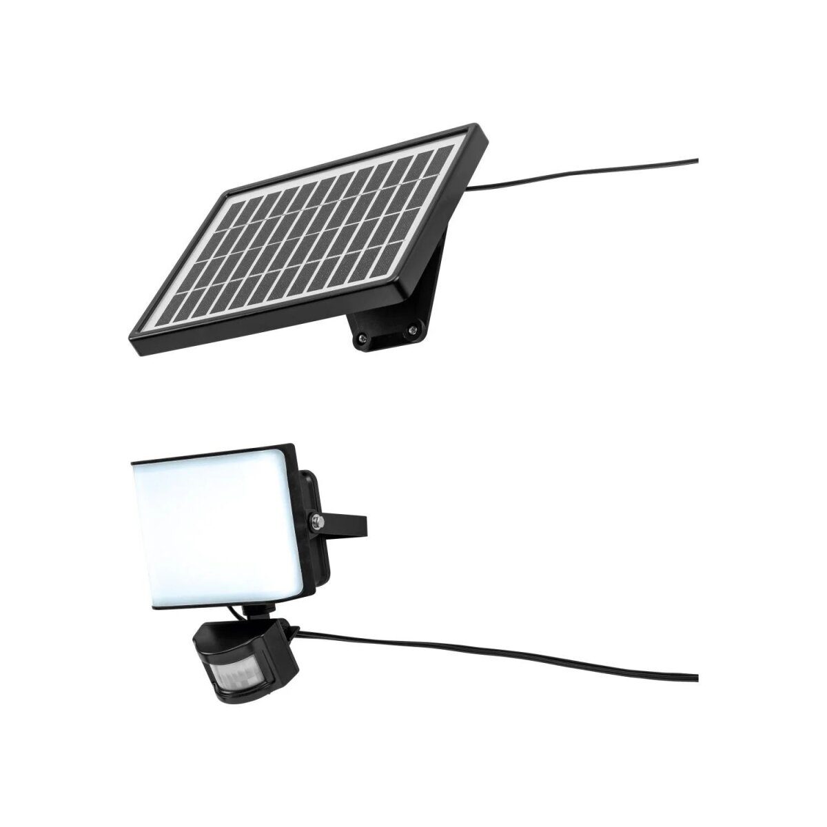 LIVARNO® LED-Solarstrahler mit Bewegungsmelder (Schwarz)