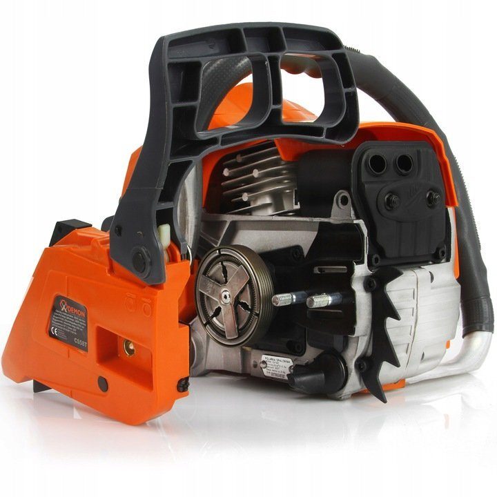 Benzin-Kettensäge Kettensäge 3PS 55ccm Schwertkette 40cm Schnittlänge im XXL-Starterset