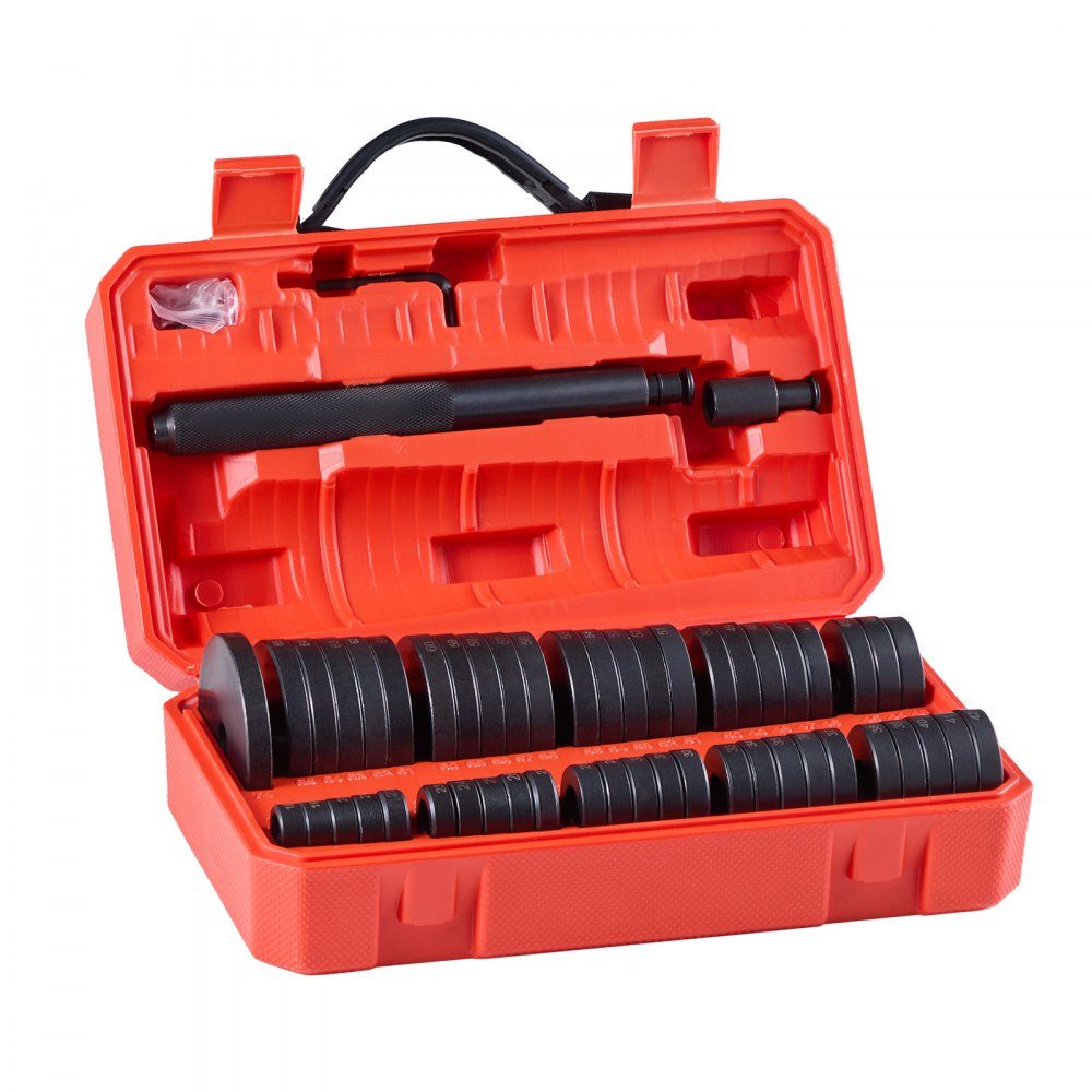 Bearing Press Set 52 Piece Bearing Ring Seal Driver Set with 49 Bushings and Handle Shaft Bushing Driver Tool Set Removal and Installation Carbon Steel with Storage Case