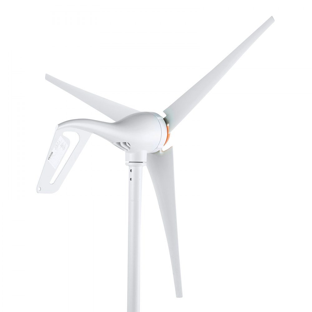 500W wind turbine, 12V wind generator, 3 blade wind power generator with MPPT controller, adjustable wind direction and 2.5m/s starting wind speed, suitable for RV, boat on farm at home