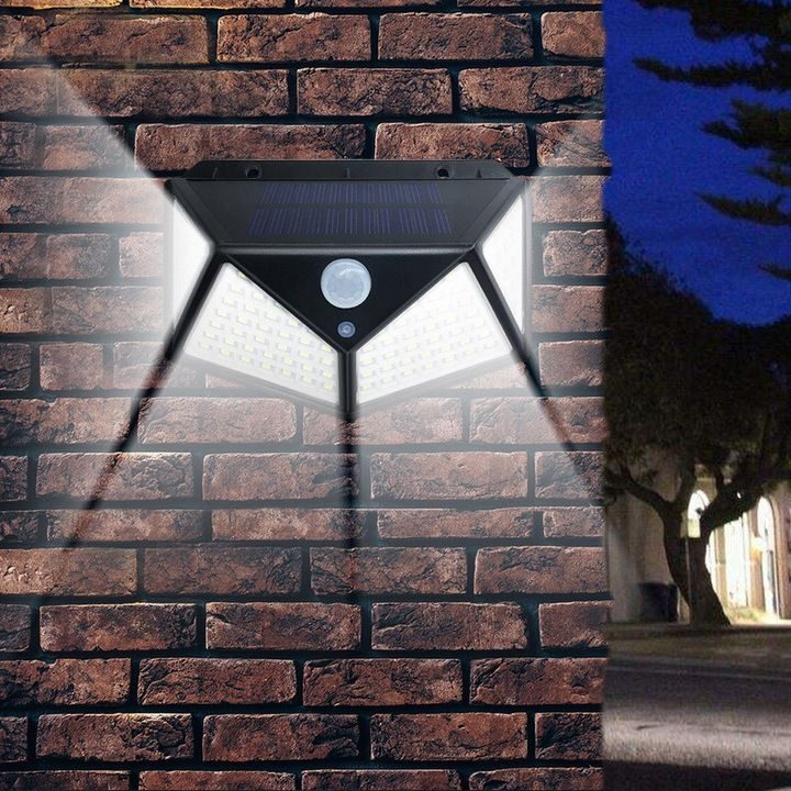 Lampe solaire avec détecteur de mouvement, ensemble complet XXXL