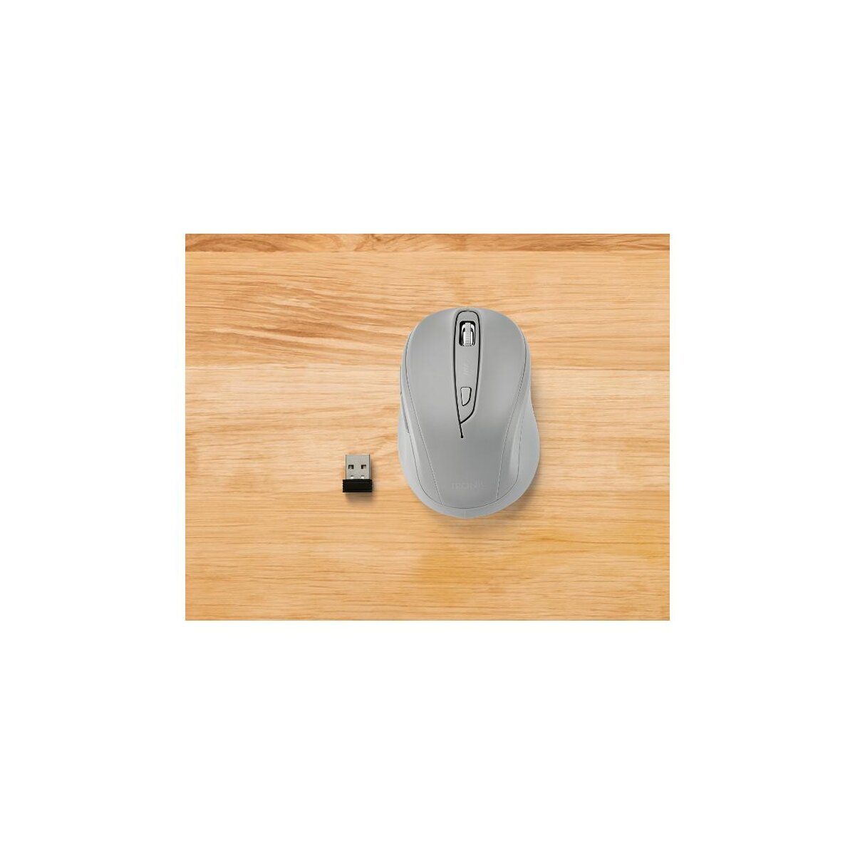 Souris sans fil TRONIC®, grise – Réf. HT-58058