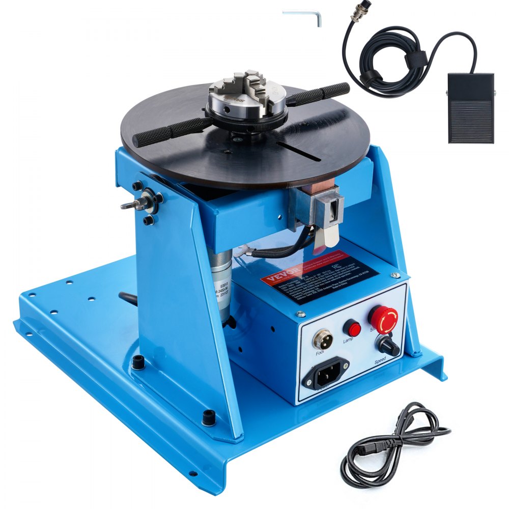 Schweißdrehtisch 20 W Schweißpositionierer 1-12 U/min Manipulator 10 kg (horizontal)/5 kg (vertikal) Drehtisch 0-90° Neigungswinkel K01-63 Dreibackenfutter zum Schneiden, Schleifen, Montieren Schweißdrehtisch 20 W Schweißpositionierer 1-12 U/min Manipulator 10 kg (horizontal)/5 kg (vertikal) Drehtisch 0-90° Neigungswinkel K01-63 Dreibackenfutter zum Schneiden, Schleifen, Montieren
