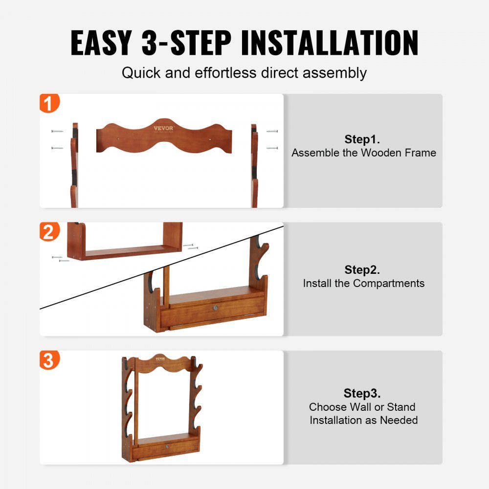 Gun Rack for Gun Storage, 4 Rifles, Gun Holder, Safe Accessories for Rifles and Shotguns, Gun Rack in Gun Cabinet, Shotgun Rifle Rack, Load Capacity 60kg