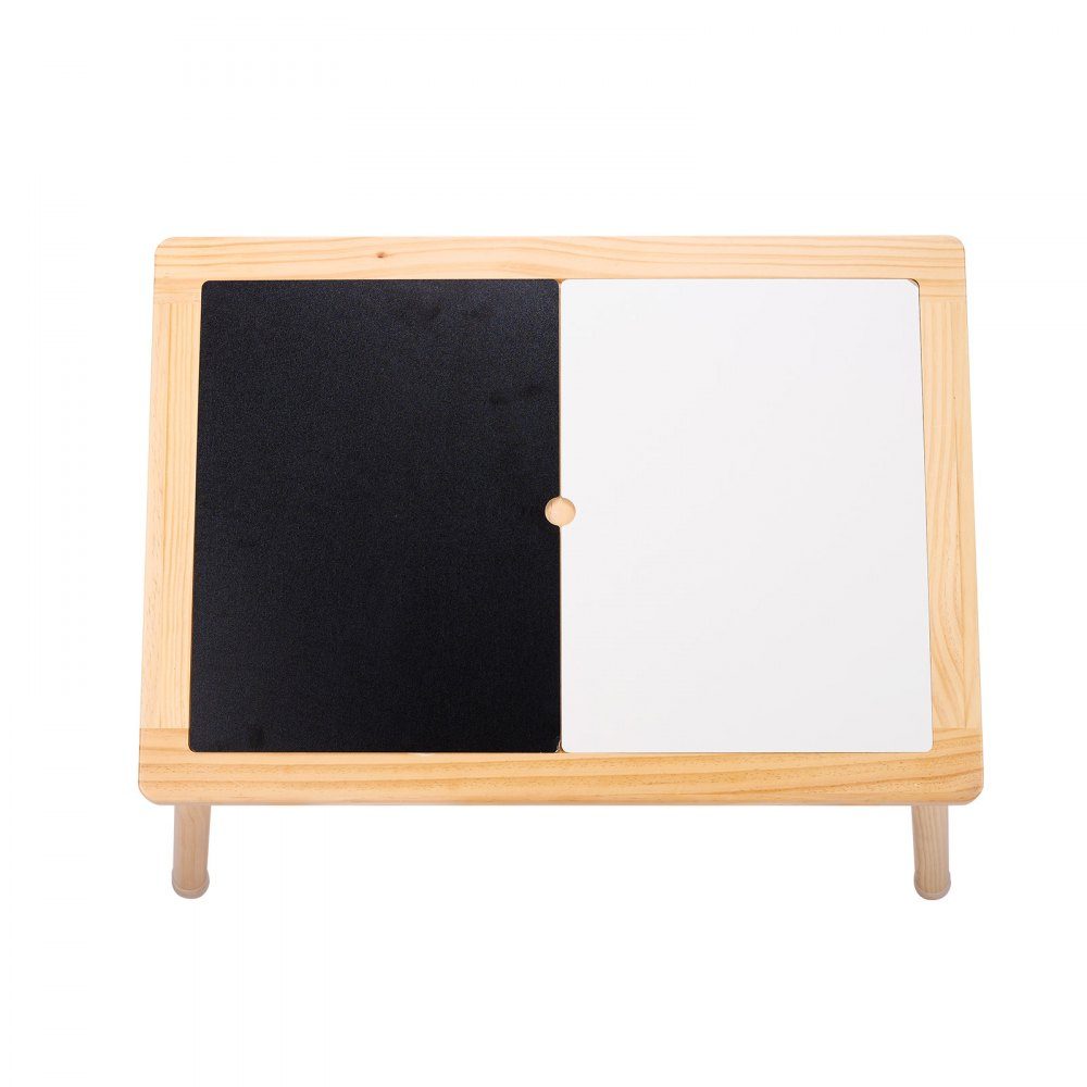 Sensory Table for Toddlers, Activity Table with 3 Foldable Storage Bins and Double Sided Board, Sand and Water Table, Wooden Sensory Table for Kids to Learn Drawing and Eating