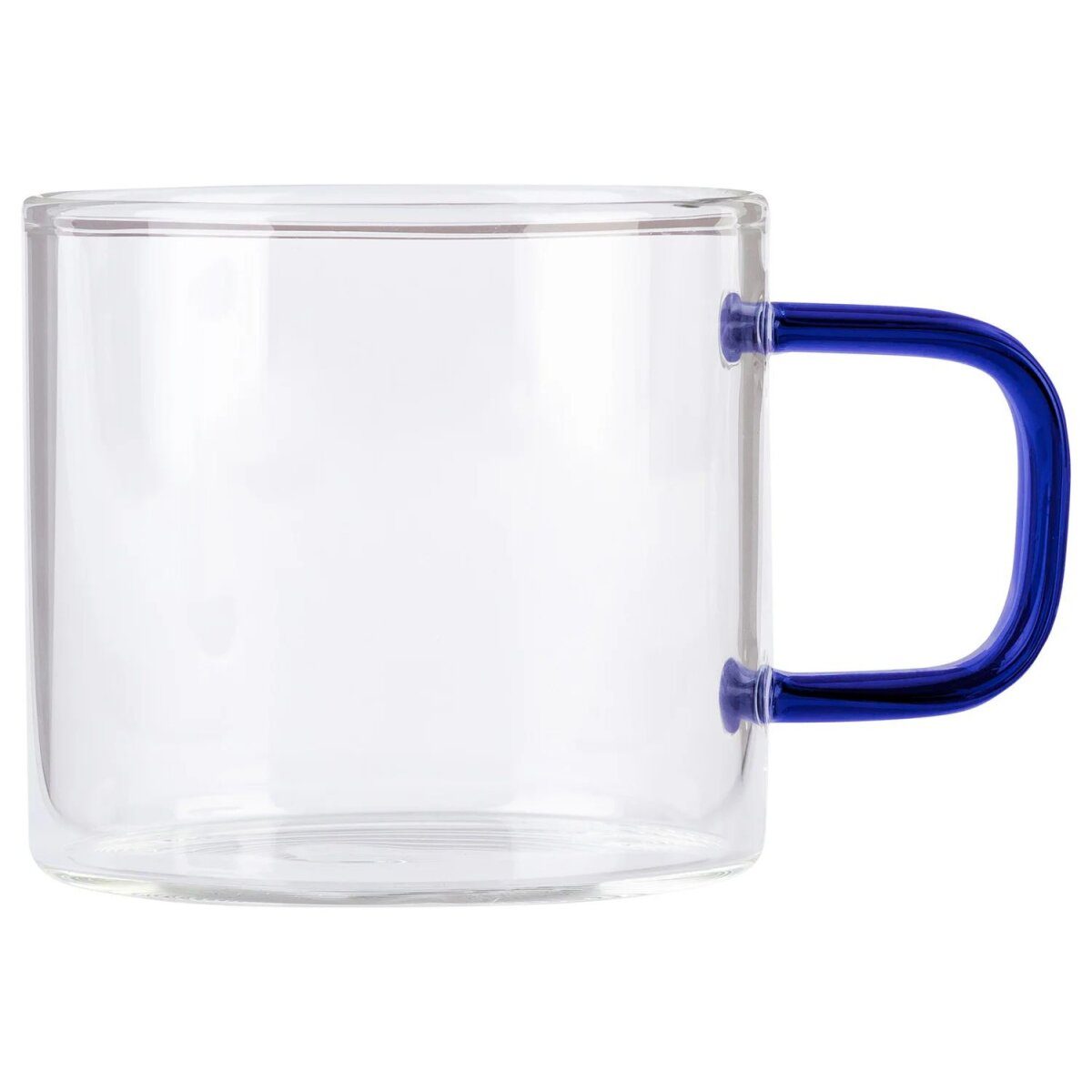 ERNESTO® glass set with colorful handles/teapot with strainer insert (espresso cup set 6 pieces)