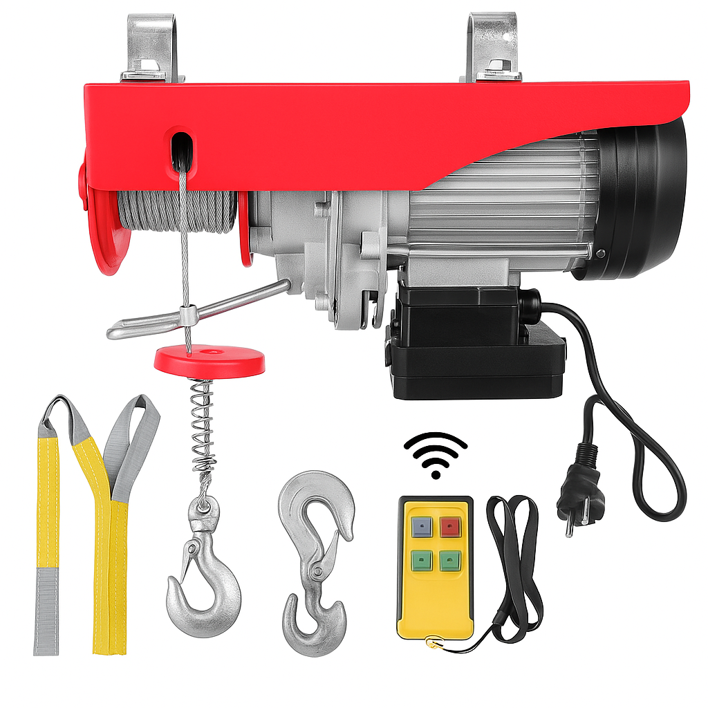 Elektrische Winde – 500 bis 1000 kg Hubkraft mit Fernbedienung