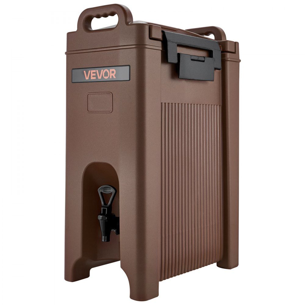 Distributeur de boissons isotherme 19 L, distributeur de boissons chaudes et froides avec robinet et poignée, distributeur de boissons thermiques de qualité alimentaire, refroidisseur pour thé, café, eau dans les cafés et restaurants, marron