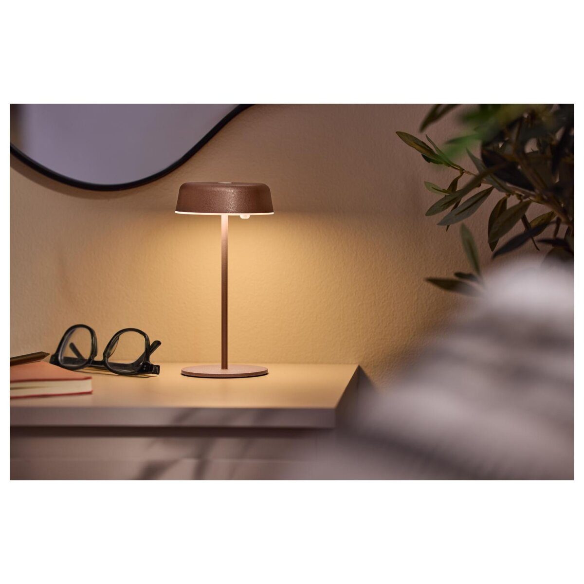 LIVARNO home LED-Akku-Tischleuchte, 1,4 W (rot)