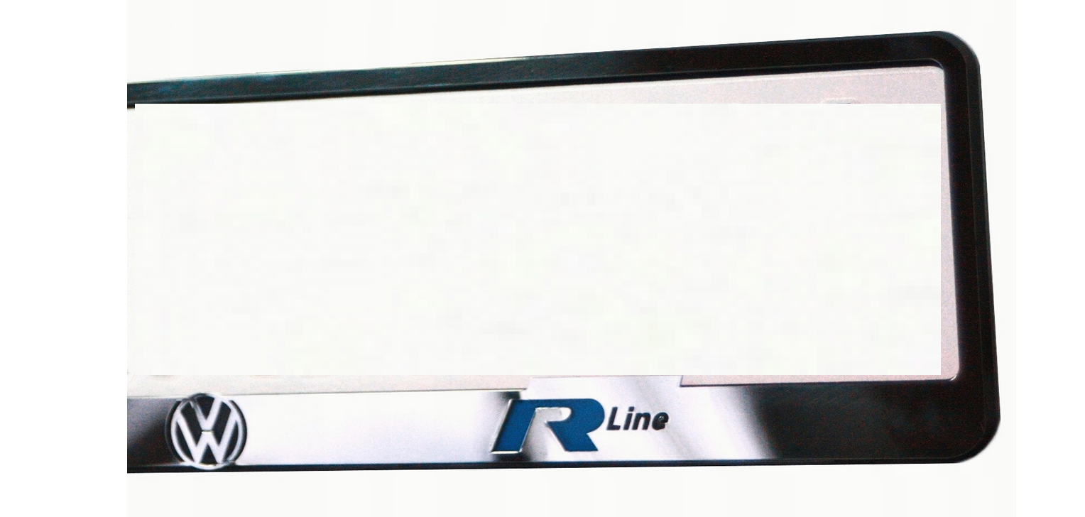 Support de plaque d'immatriculation en métal pour VW R-Line Support de plaque d'immatriculation en métal pour VW R-Line