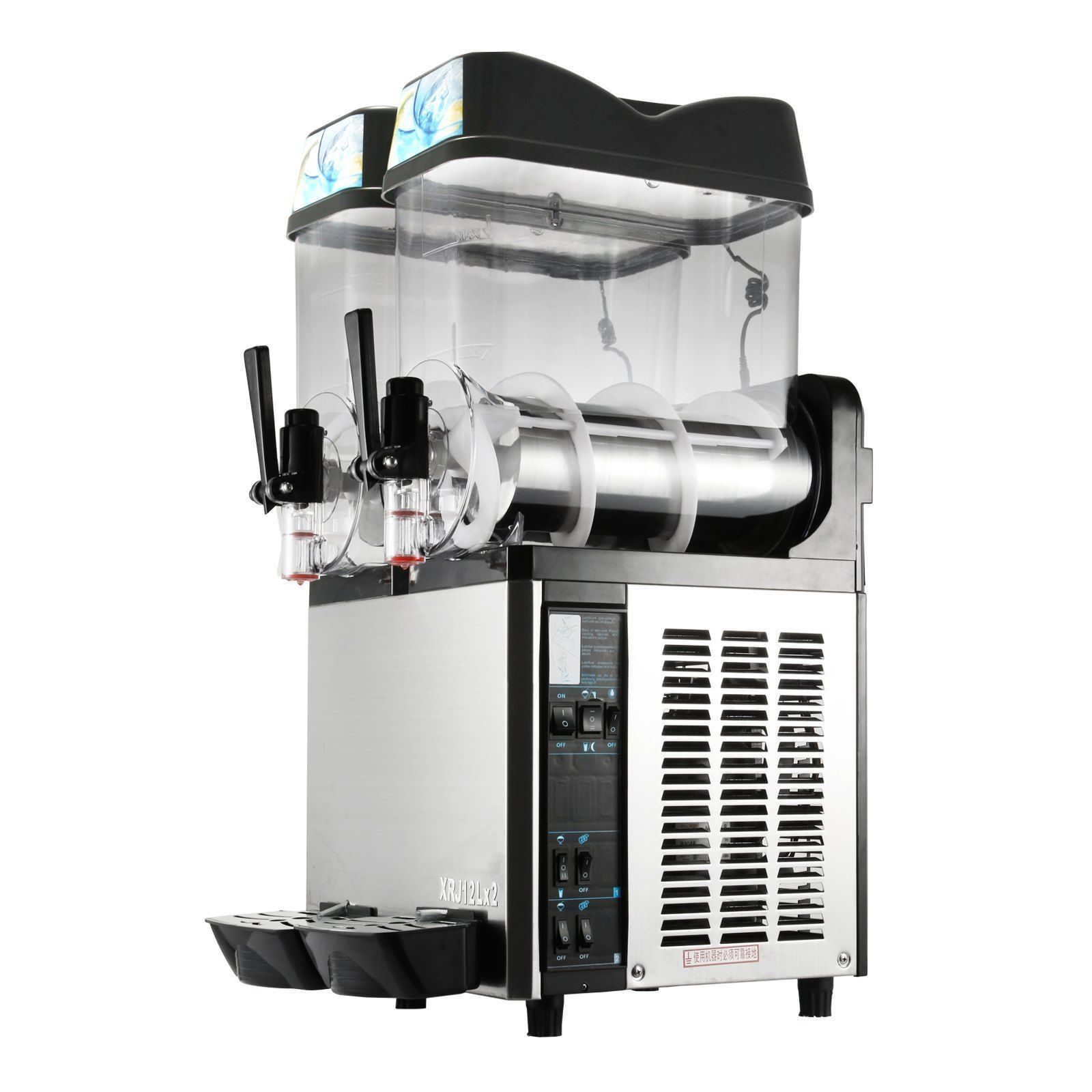 Bistro Restaurant Commercial Slush Ice Cream Machine Stainless Steel Ice Cream Maker 24L Slushy Machine