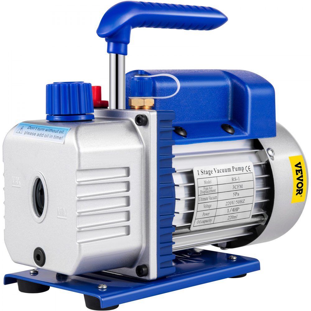 Pompe à vide 3CFM, pompe à vide 1/4HP, pompe à vide 220V, pompe d'équipement à vide, pompe à vide 50HZ, pompe d'équipement à vide