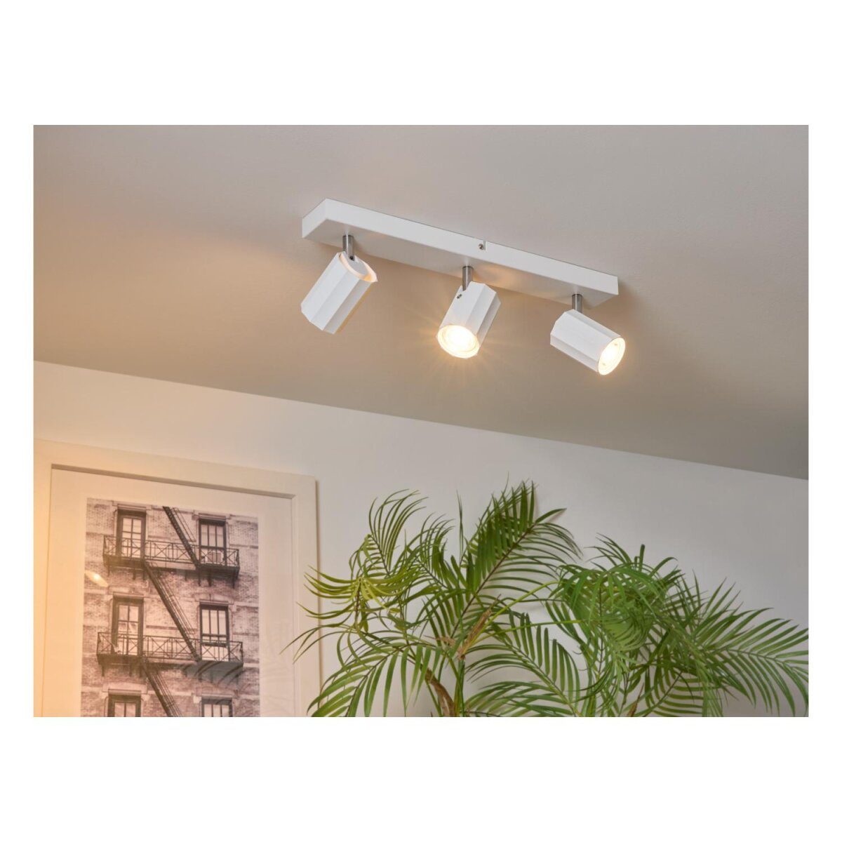 LIVARNO home ceiling spotlight / track light, with 3 tilting and swiveling spots