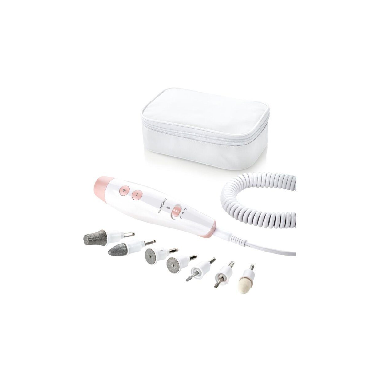 Set de manucure et pédicure SILVERCREST® PERSONAL CARE »SMPS 7 E1«, avec 7 embouts en saphir et feutre
