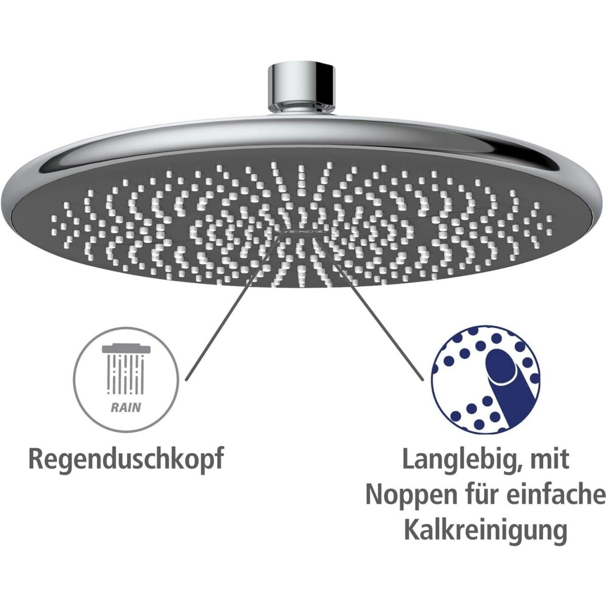 System prysznicowy oszczędzający wodę WENKO, 22,5 x 75-120 cm, chrom